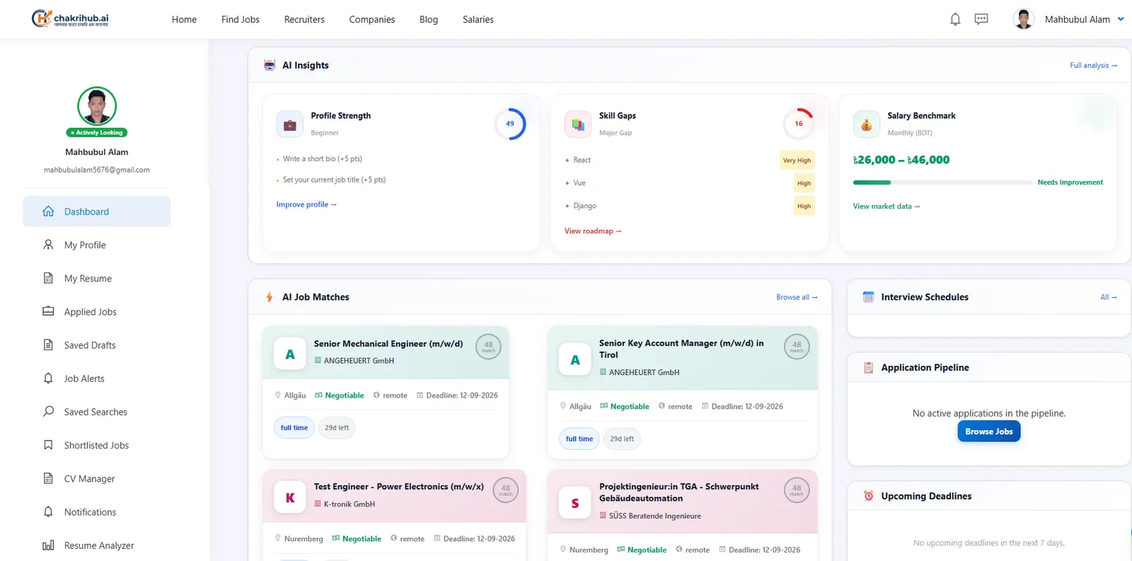 ChakriHub product screenshot